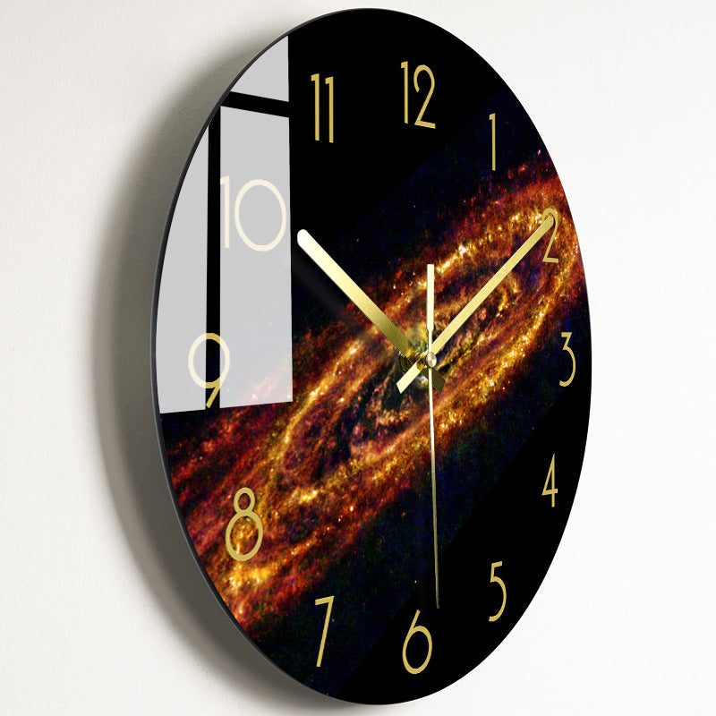 Luxury Silent Wall Clock Living Room Glass Clocks Wall