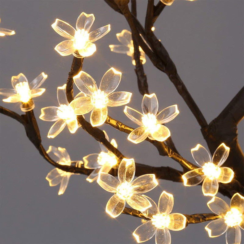 LED Cherry Blossom Lamp 36 Bulbs Christmas Vase Coffee Floral Lamp