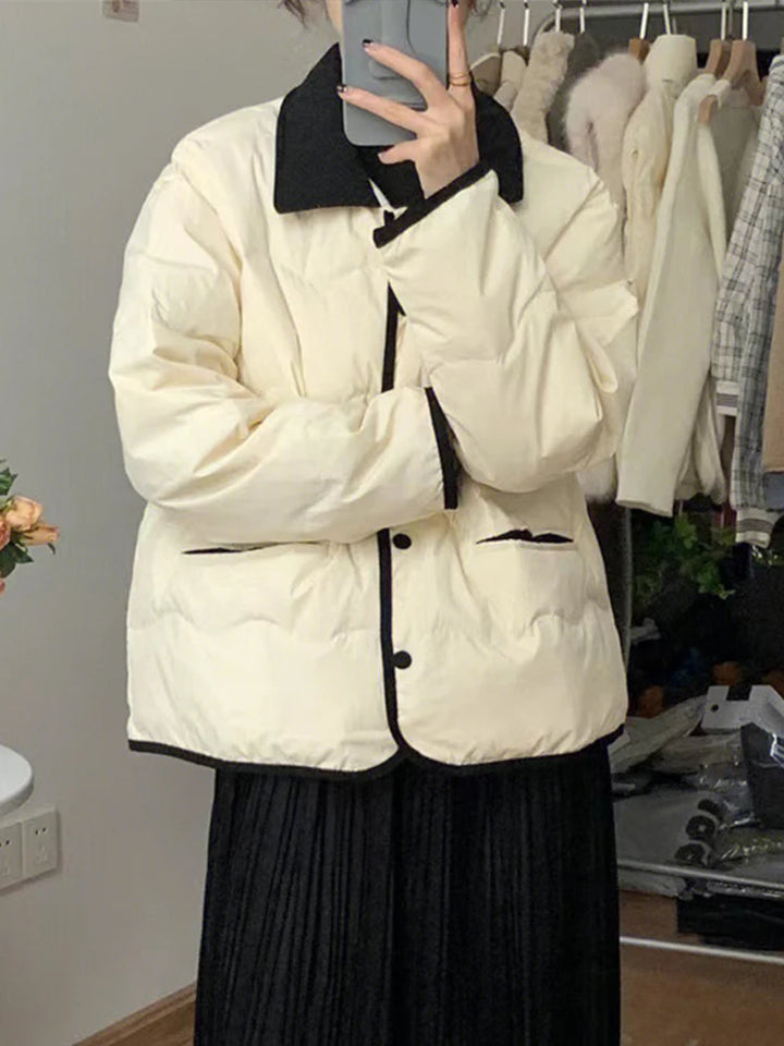 Casual Down Coats Women Korean Fashion Cotton Padded Jacket Female